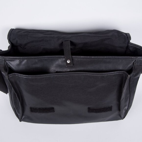 VINTAGE BAD BADTZ MARU HELLO KITTY SANRIO BLACK SHOULDER CROSSBODY BAG BRIEFCASE - Picture 4 of 15